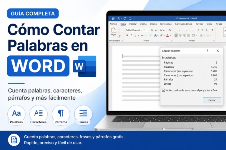 Cómo Contar Palabras en Word